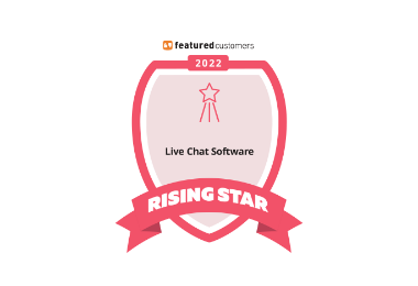 FeaturedCustomers award badge for live chat software