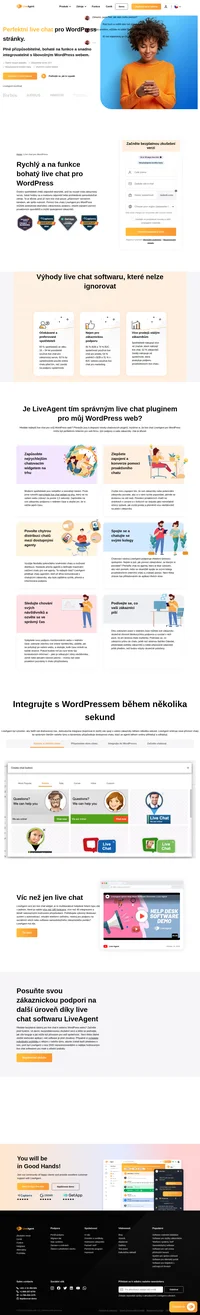 Pomocí live chatu LiveAgent pro WordPress můžete poskytovat okamžitou zákaznickou podporu, zlepšit zapojení pomocí proaktivních spouštěčů a zvýšit spokojenost zákazníků.