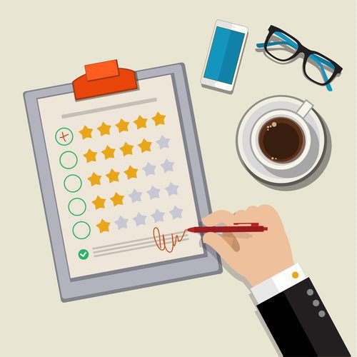 Ilustrace zpětné vazby od zákazníků