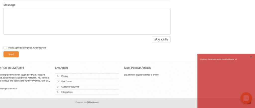 Obrázek znázorňující problém s odesíláním tiketů znalostní báze v předchozích verzích LiveAgent