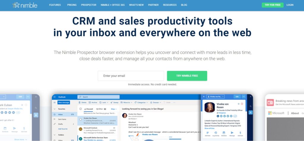 nimble_prospector_homepage Domovská stránka Nimble
