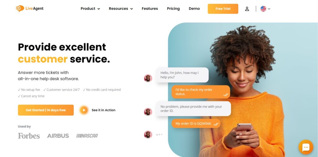 domovská stránka LiveAgent Domovská stránka LiveAgent