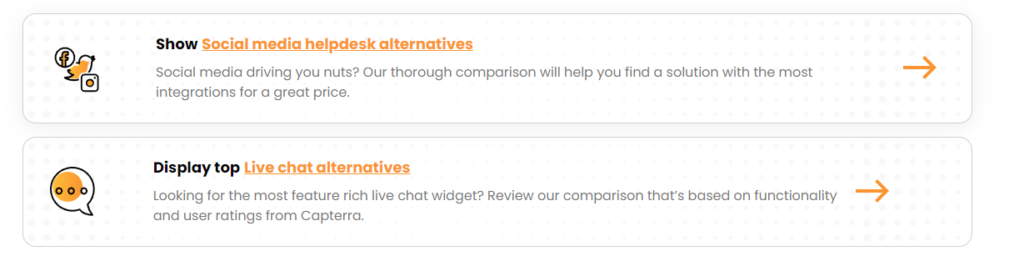 Alternativy Call To Action tlačítka LiveAgent