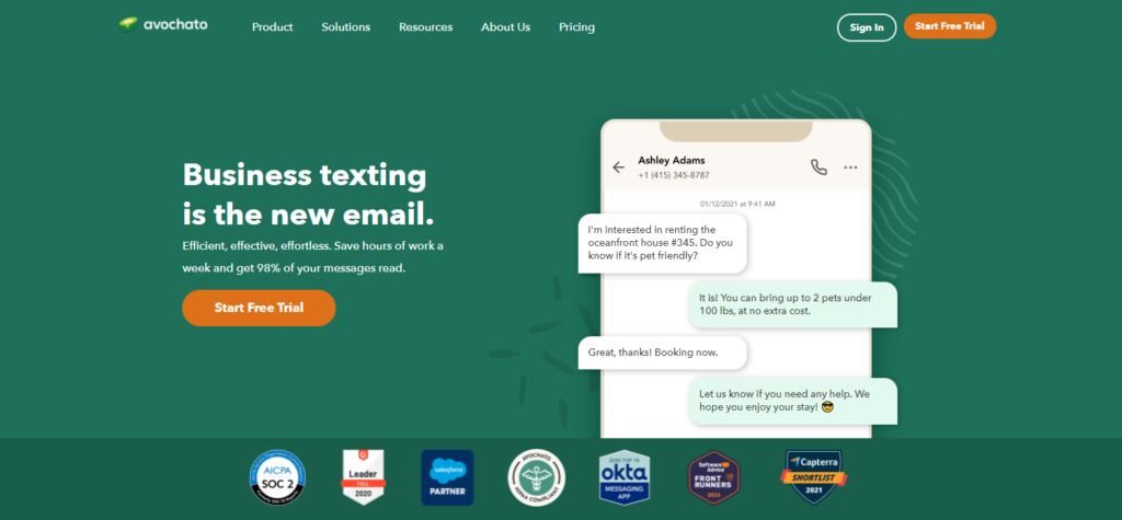 Avochato domovská stránka