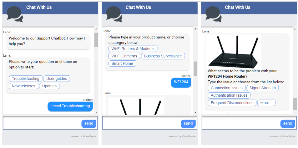 Chatbot - průběžný chat se zákazníkem