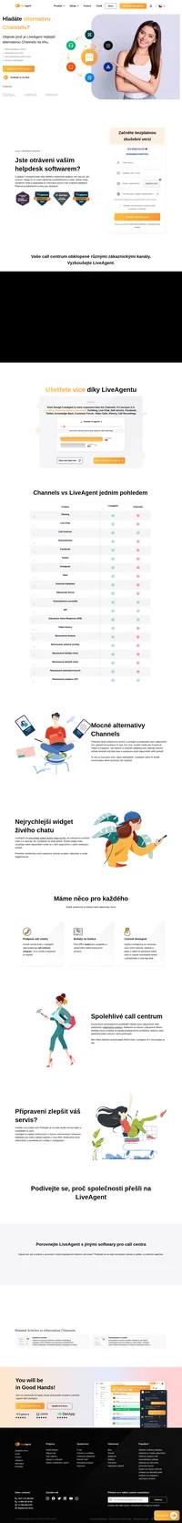 Nezblázněte se z hledání alternativy k aplikaci Channels. Nyní se podívejte na LiveAgent a jeho vícekanálovou podporu, nástroje a funkce.
