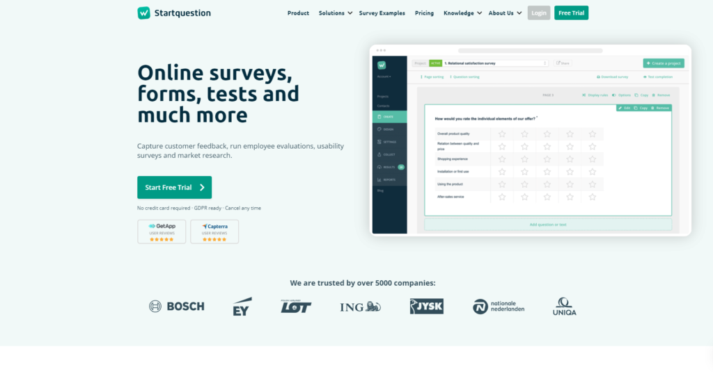 Domovská stránka StartQuestion