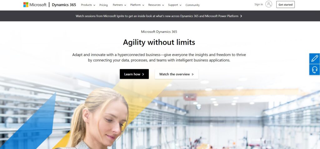 microsoft-dynamic-365-homepage Domovská stránka Microsoft Dynamics 365
