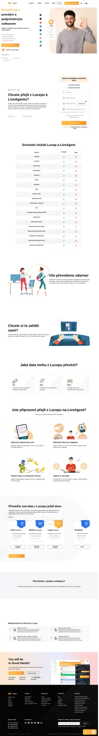 Rádi byste převedli svá data z Lucepu do jiného rozhraní? Podívejte se na LiveAgent a jeho výhody. Vyzkoušejte bezplatnou zkušební verzi ještě dnes.