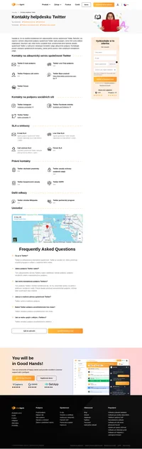 Jak kontaktovat zákaznický servis Twitteru prostřednictvím e-mailu, podpory na chatu, telefonního čísla, podpory sociálních médií a samoobslužné podpory.