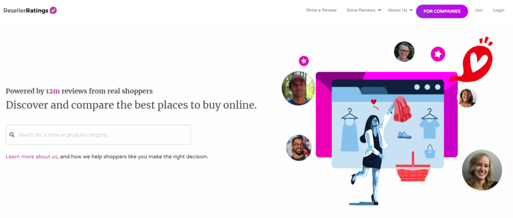 ResellerRatings homepage