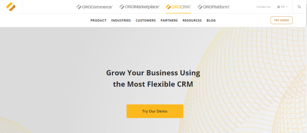 orocrm_homepage OroCrm CRM software