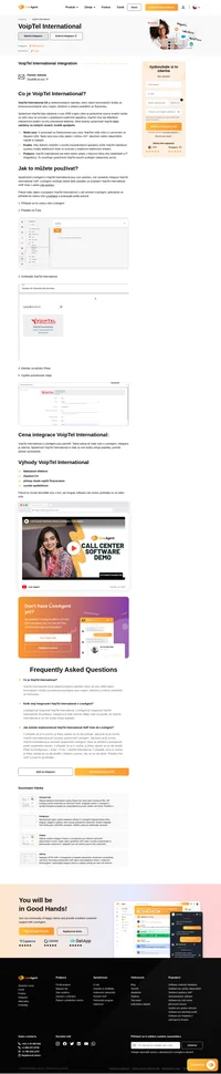 Nyní můžete pohodlně a bez poplatků propojit své LiveAgent call centrum s VoipTel International. Zjistěte jak.